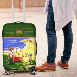 Luggage Cover Queensland Vintage Poster