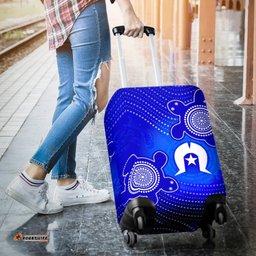 Torres Strait Islanders Luggage Covers Torres Symbol With Turtle