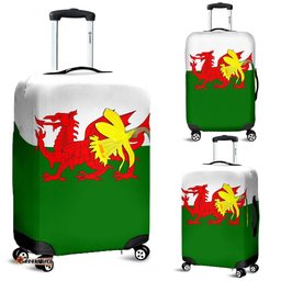 Wales Flag And Dragon Luggage Cover