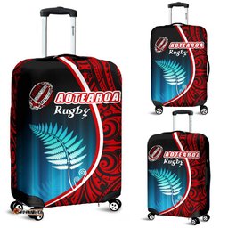 Aotearoa Rugby Black Maori Luggage Covers Kiwi and Silver Fern New Zealand