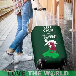 Keep Calm And Travel Wales Luggage Cover 06