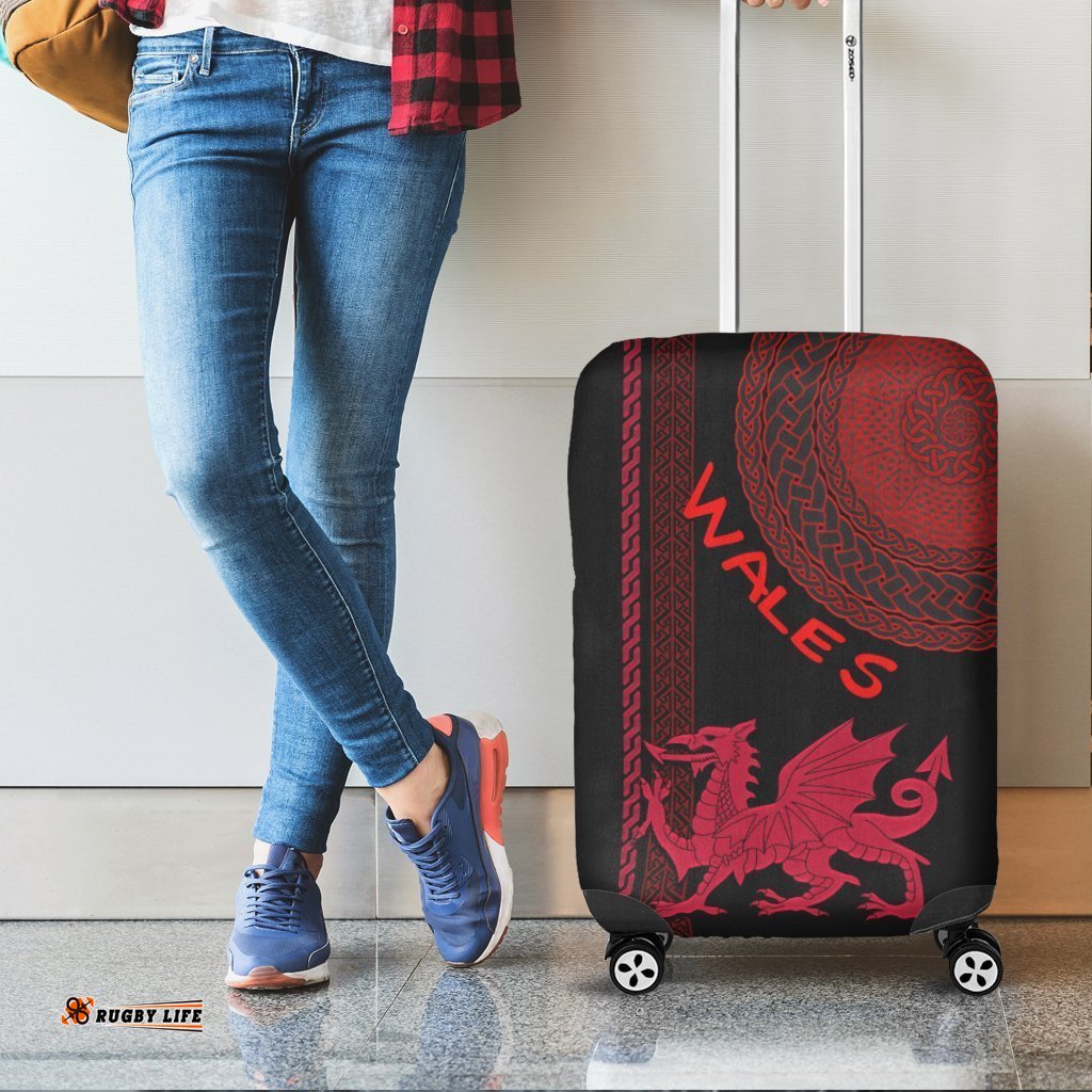 Wales Celtic Luggage Covers Cymru and Celtic Pattern