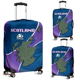 Scotland Rugby Celtic Knot Luggage Covers Tartan Thistle
