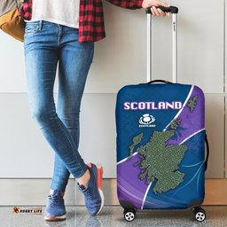 Scotland Rugby Celtic Knot Luggage Covers Tartan Thistle