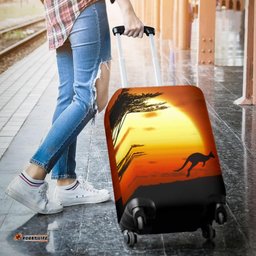 Luggage Cover Kangaroo Sunset Ver01
