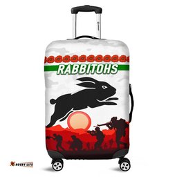 South Sydney Rabbitohs ANZAC Luggage Cover Simple Style White