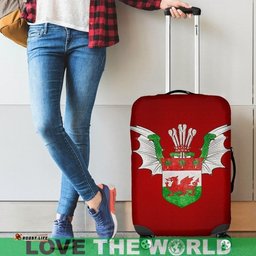 Stylized Symbols Of Wales Luggage Cover