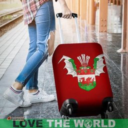 Stylized Symbols Of Wales Luggage Cover