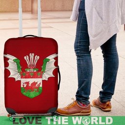 Stylized Symbols Of Wales Luggage Cover