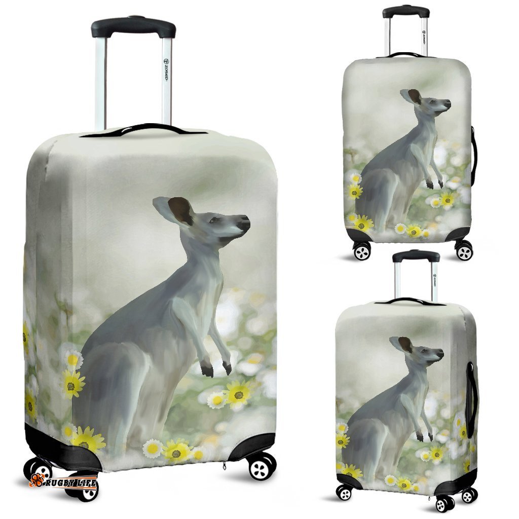 Luggage Cover Kangaroo Landscape Art Painting