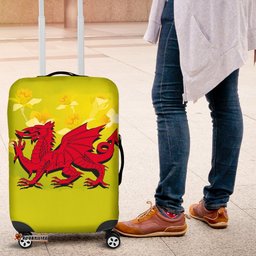 Wales Dragon In Daffodil Luggage Cover