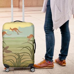Luggage Cover - Kangaroo Suitcase Landscape Art