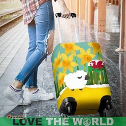 Sheep Think About Wales Luggage Cover