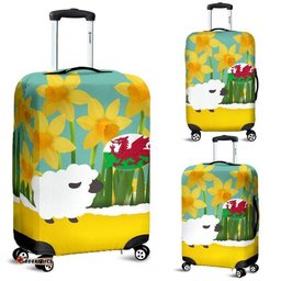 Sheep Think About Wales Luggage Cover