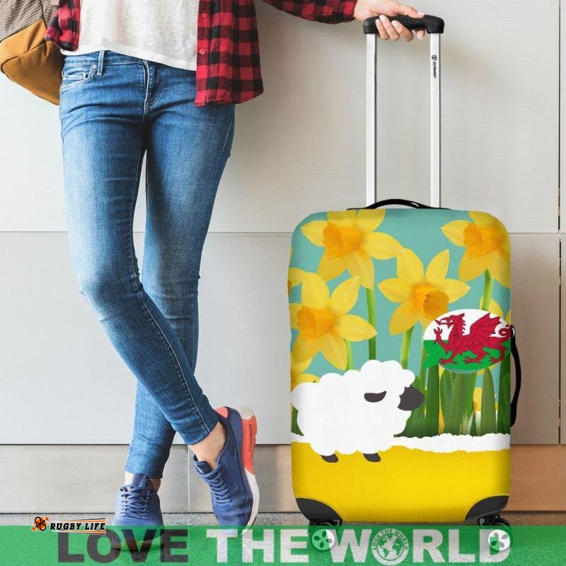Sheep Think About Wales Luggage Cover