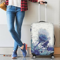 Scotland Luggage Covers Luxury Blue Thistle