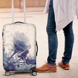 Scotland Luggage Covers Luxury Blue Thistle