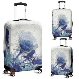 Scotland Luggage Covers Luxury Blue Thistle