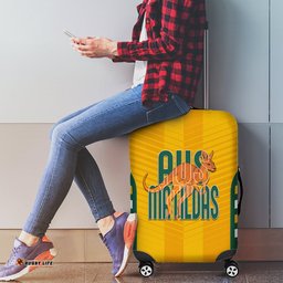 Australia Soccer Luggage Cover Go Matildas Dynamic National Colors