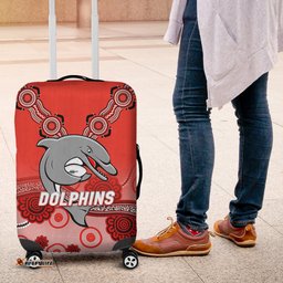 Dolphins Rugby Redcliffe Aboriginal Art Luggage Covers