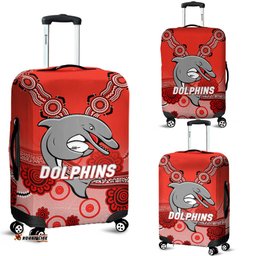 Dolphins Rugby Redcliffe Aboriginal Art Luggage Covers