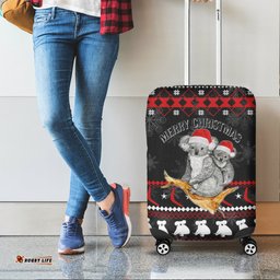 Australia Summer Christmas Luggage Cover Santa Koala
