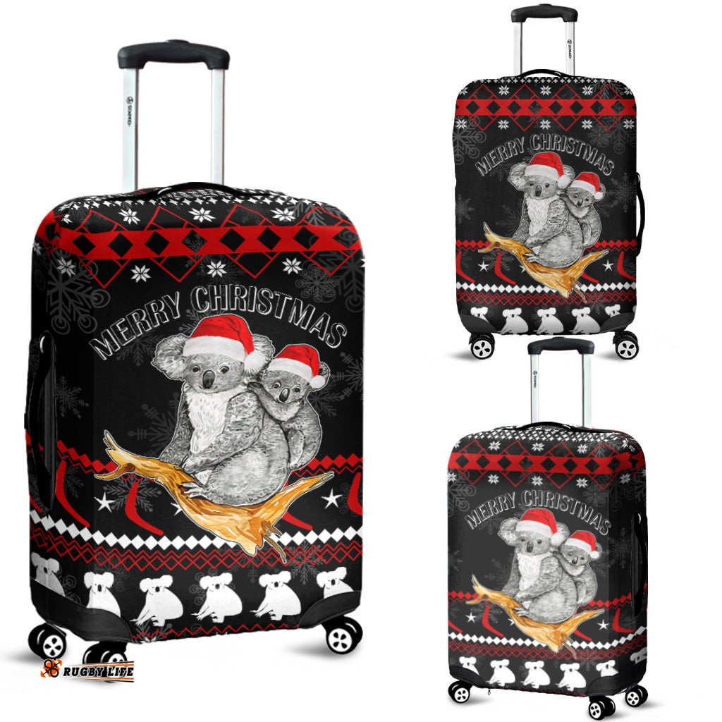 Australia Summer Christmas Luggage Cover Santa Koala