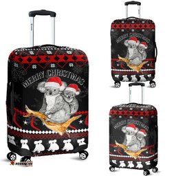 Australia Summer Christmas Luggage Cover Santa Koala