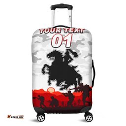Custom Personalised St. George Illawarra Dragons ANZAC Luggage Cover Simple Style White