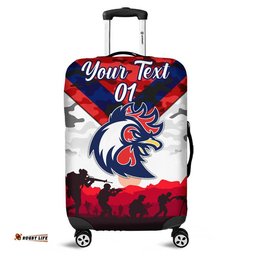 Custom Personalised Sydney Roosters ANZAC Luggage Cover Simple Style White