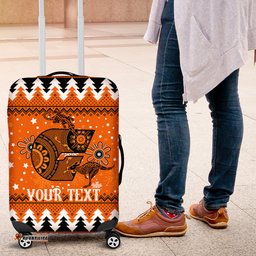 Custom Giants Football Luggage Cover Christmas Vibe
