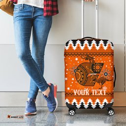 Custom Giants Football Luggage Cover Christmas Vibe