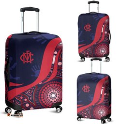 Melbourne Dees Aboriginal Luggage Cover Demons Spirit