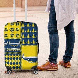Cowboys Rugby Christmas Style Luggage Covers