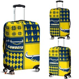 Cowboys Rugby Christmas Style Luggage Covers