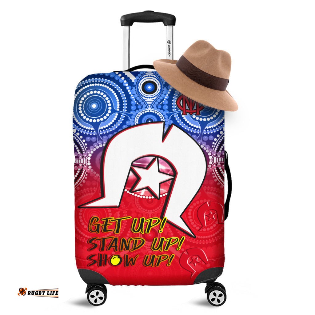 Demons Football NAIDOC Week Luggage Covers Melbourne North Melbourne Aboriginal Dhari Ver.01