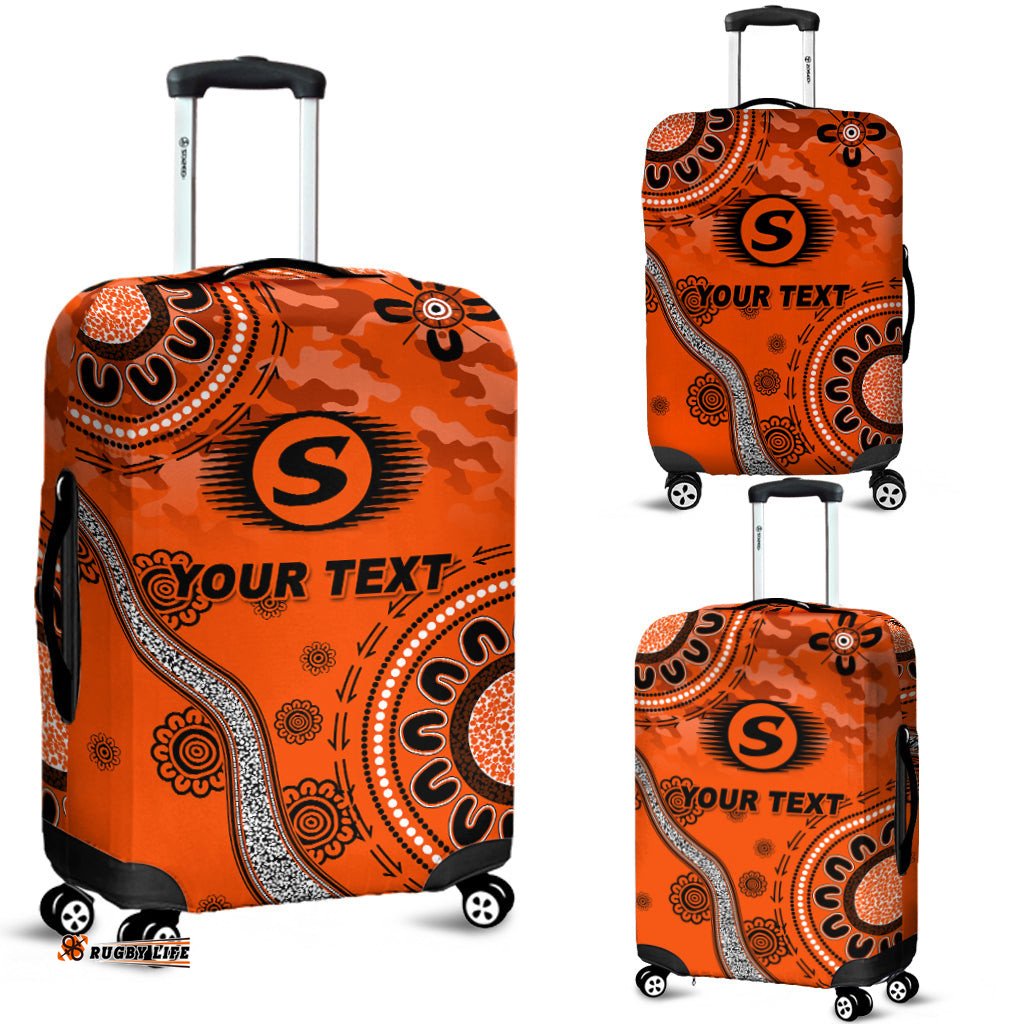 Custom Personalised Perth Scorchers ANZAC Day Aboriginal Luggage Covers