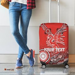 Custom Personalised Dragons Rugby Aboriginal Art Luggage Covers