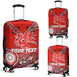 Custom Personalised Dragons Rugby Aboriginal Art Luggage Covers