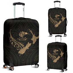 New Zealand Heart Luggage Covers Map Kiwi mix Silver Fern Gold