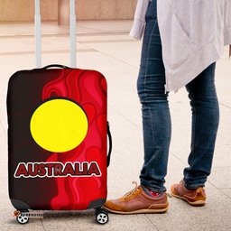 Luggage Cover Aboriginal Patterns Sun Australia Flame