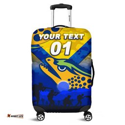 Custom Personalised Parramatta Eels ANZAC Luggage Cover Simple Style Gold