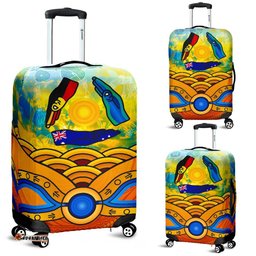 Aboriginal Luggage Covers, Australia Kangaroo NAIDOC Week