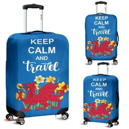 Wales Keep Calm And Travel Luggage Cover 06