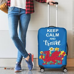 Wales Keep Calm And Travel Luggage Cover 06