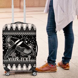 Custom Magpies Football Luggage Cover Christmas Vibe