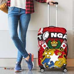 Custom Personalised Tonga Rugby Luggage Covers Royal Style