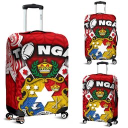 Custom Personalised Tonga Rugby Luggage Covers Royal Style