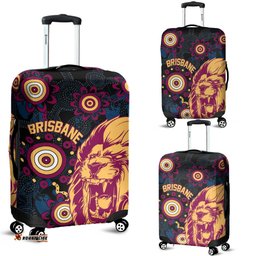 Brisbane Aboriginal Luggage Cover Roaring Lions