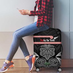 Aotearoa Toitu Te Tiriti Luggage Cover Stand Together! Stand Stronger! NZ Tiki